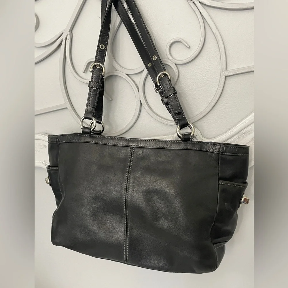 Coach Black Soft Leather Vintage Bag